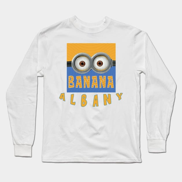 MINION BANANA USA ALBANY Long Sleeve T-Shirt by LuckYA